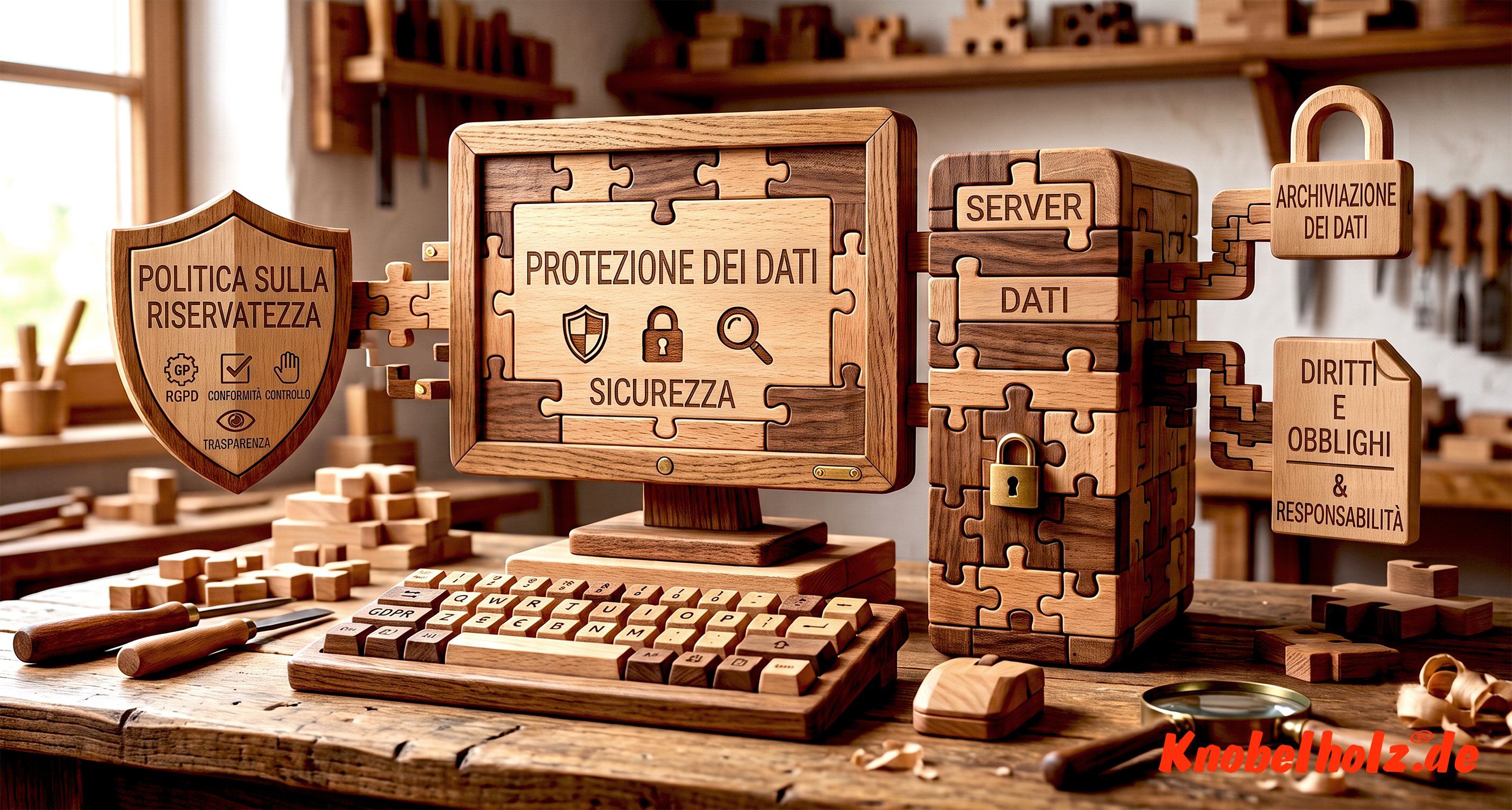 Informativa sulla privacy di Knobelholz. Scopri tutto sulla protezione dei tuoi dati personali e sui tuoi diritti qui.