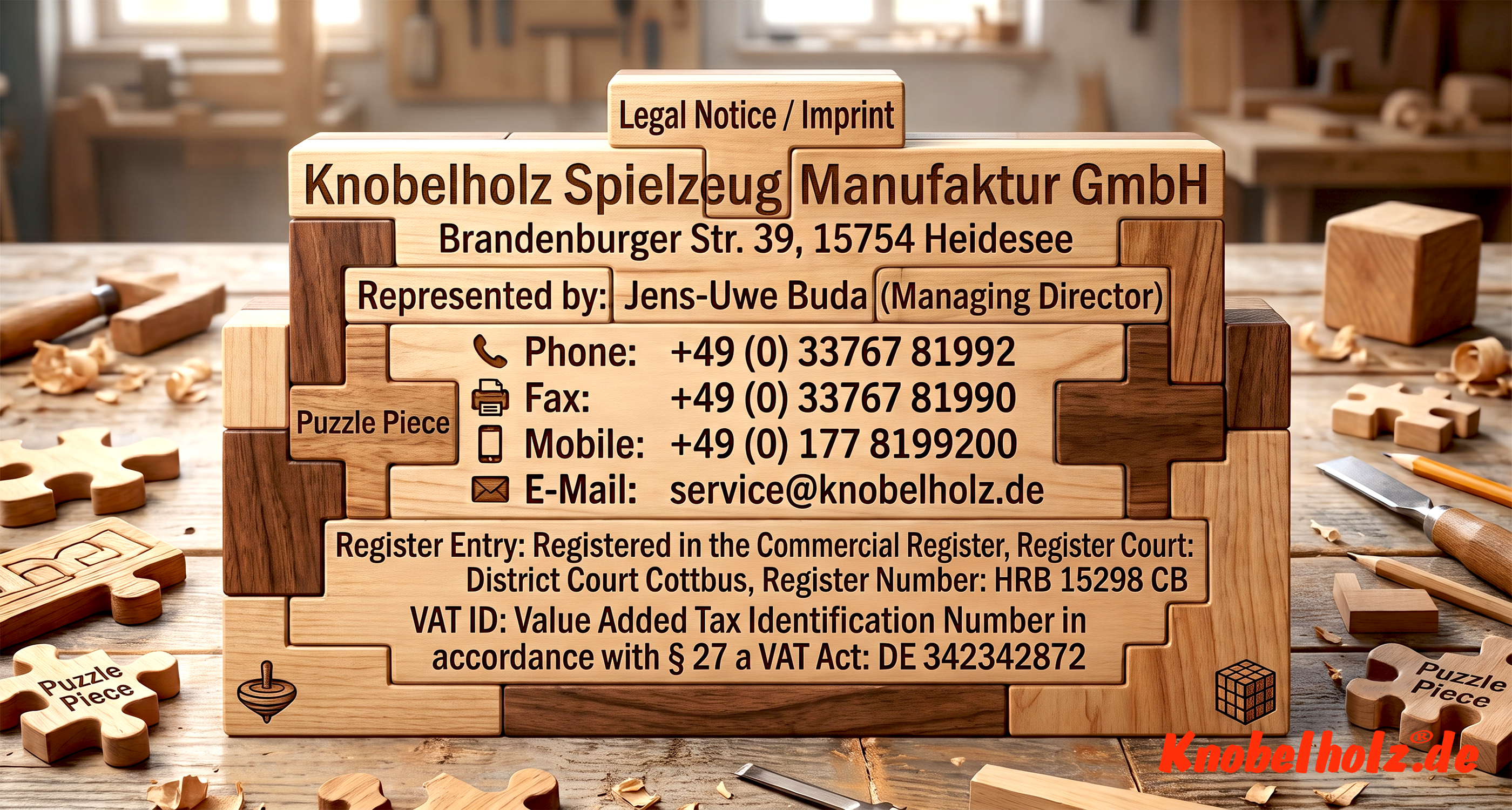 Knobelholz Legal Notice: All statutory provider details, contact information, and mandatory disclosures at a glance.