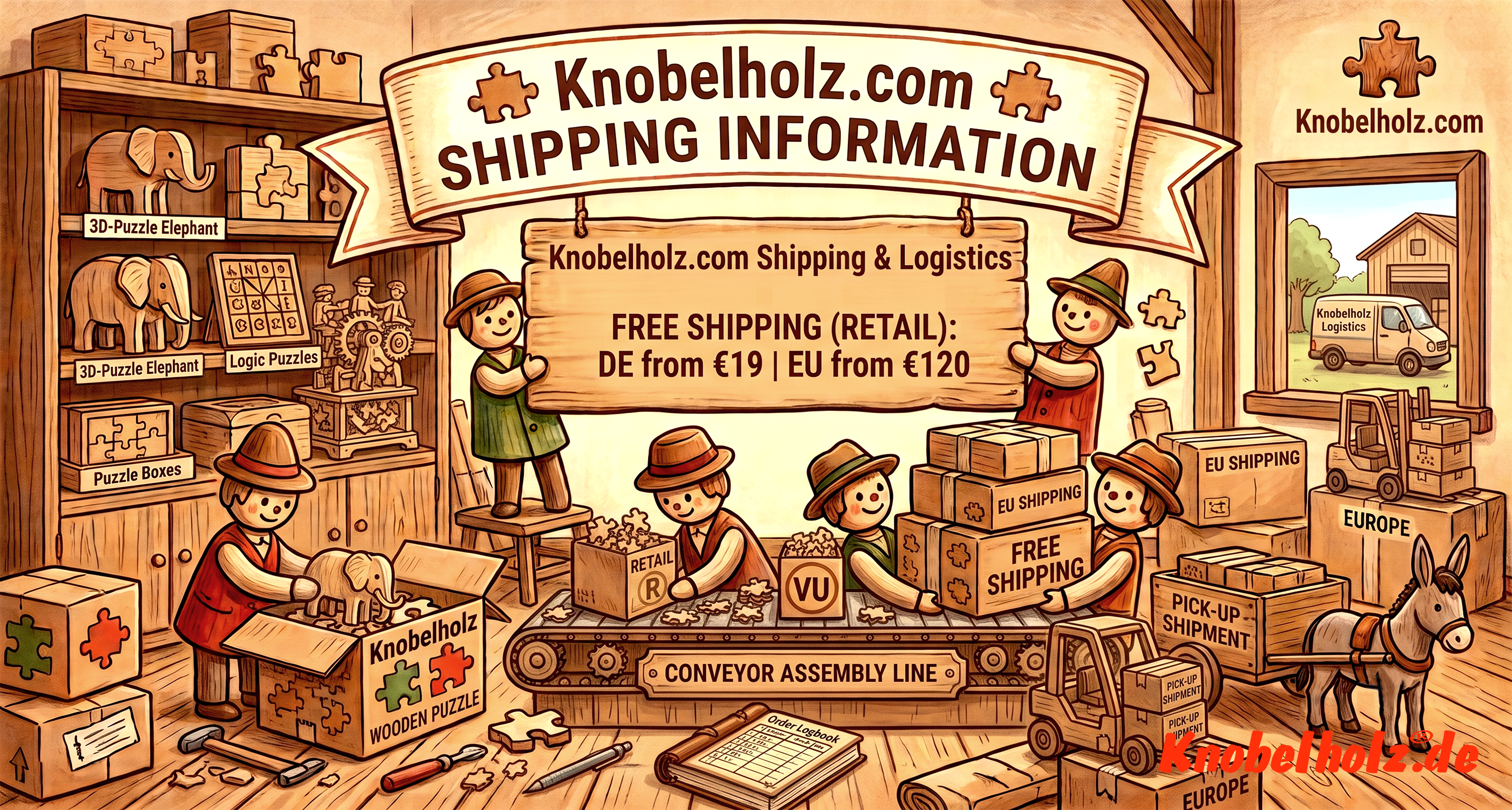 Knobelholz Shipping Information and Delivery Times: At Knobelholz, you can have your package conveniently delivered to your home.