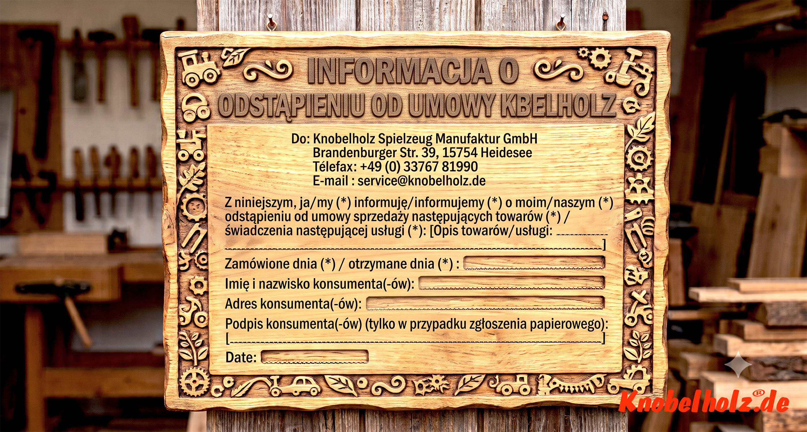 Zasady anulowania: Umowę można anulować w ciągu 14 dni bez podania przyczyny, składając stosowne oświadczenie w formie pisemnej lub odesłając towar.