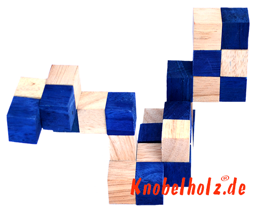 solution snake cube level box step 3 blue snake cube