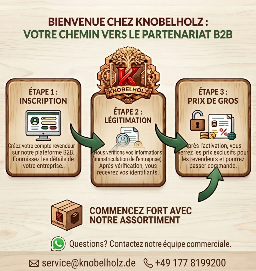 Registration Process for B2B Wholesale Customers at Knobelholz Spielzeug Manufaktur GmbH